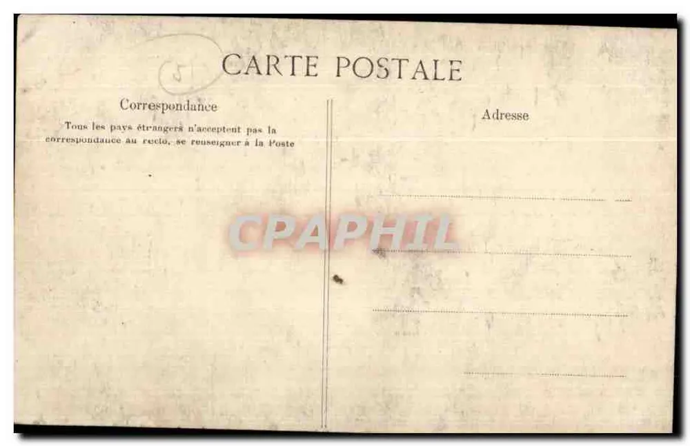 Paris — vista panorâmica — editor desconhecido, número de série não visível - Verso