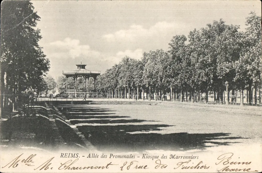 Reims - Allée des Promenades - Marronnier-Kiosk — unbekannter Verleger, Seriennummer nicht sichtbar - Vorderseite