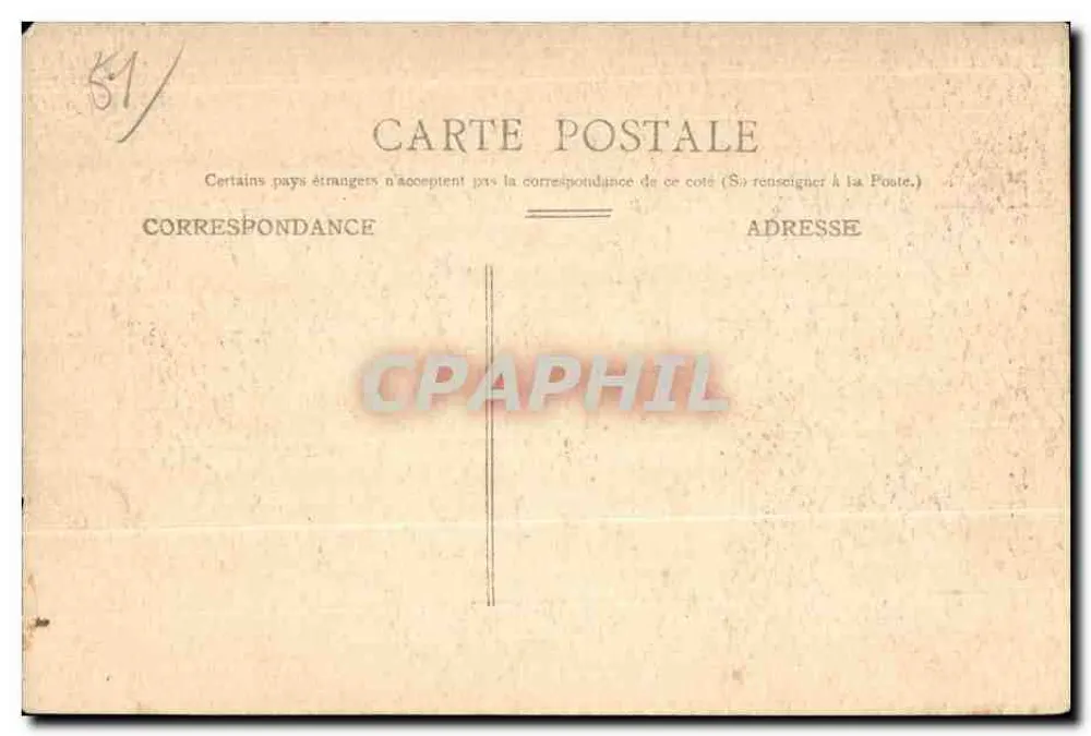 Reims — Porte de la Cour du Chapitre — Editor não identificado, n° de série 10 - Verso