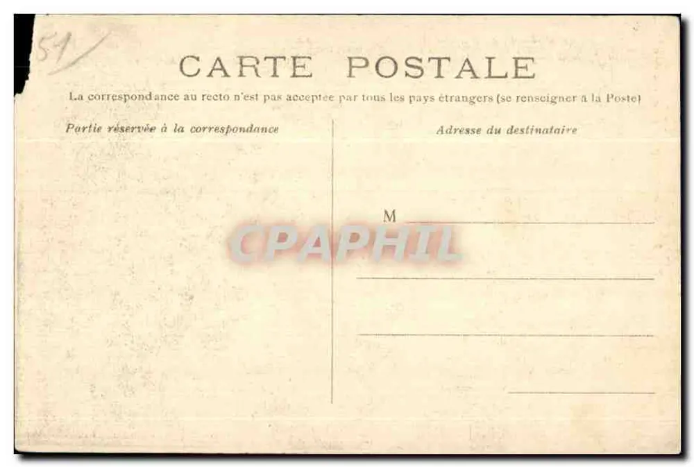 Reims — Estátua de Joana d'Arc — n°84 - Verso