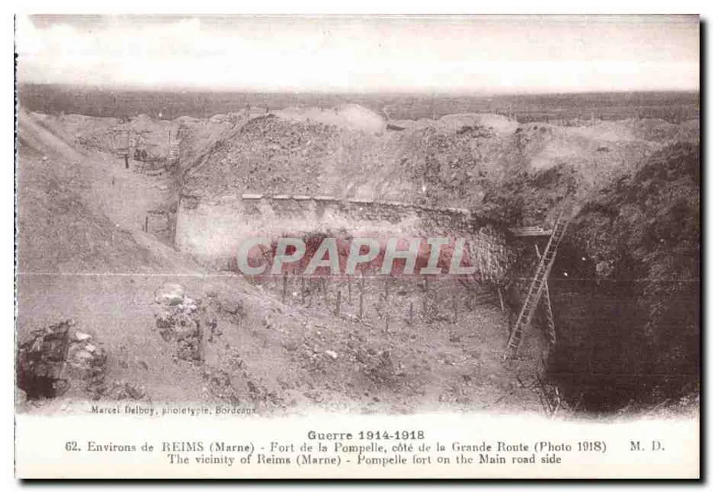 Fort de la Pompelle — Umgebung von Reims (Marne) — Marcel Delbboy, phototype, Bordeaux - Vorderseite