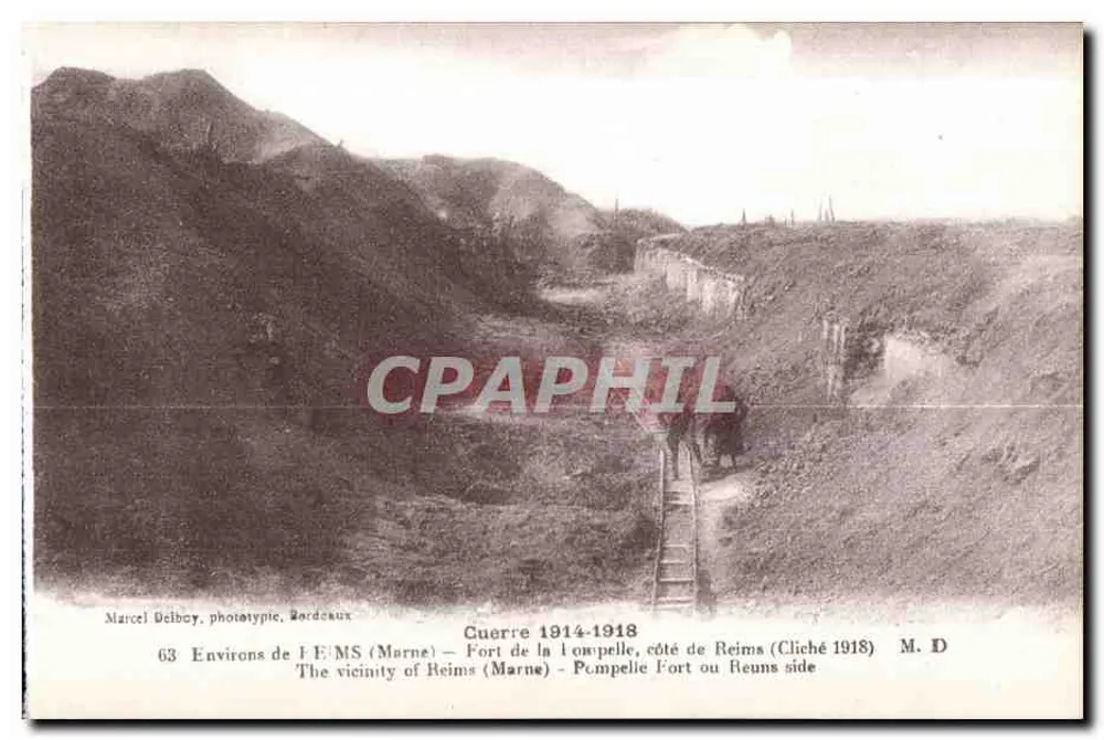 Fort de la Pompelle — Umgebung von Reims (Marne) — Marcel Delbocy, phototypie Bordeaux - Vorderseite