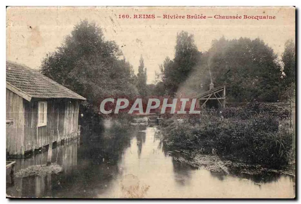 Reims — Die verbrannte Fluss — Chaussée Bocquaine — Moderne Ansichtskarte n°160 - Vorderseite