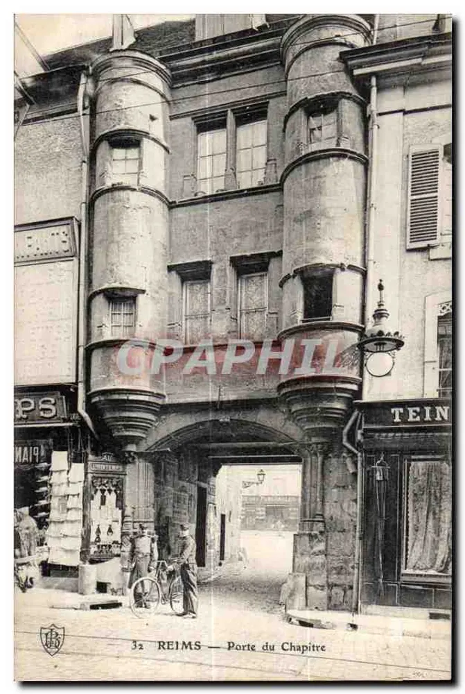 Reims — Tor des Kapitels — Verlag H. Tein - Vorderseite