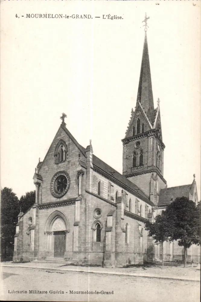 Mourmelon-le-Grand — A Igreja — Librairie Militaire Guérin - Frente