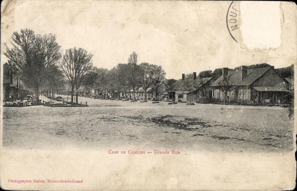 Camp de Chalons — Grande Rue — Photographie Gailien, Mourmelou-le-Grand - Vorderseite