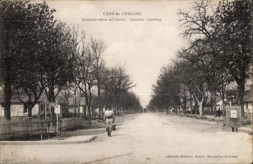 Camp de Chalons — Militärbarracken - Geisberg-Quartier — Militär-Buchhandlung, Guérin, Mourmelon-le-Grand - Vorderseite