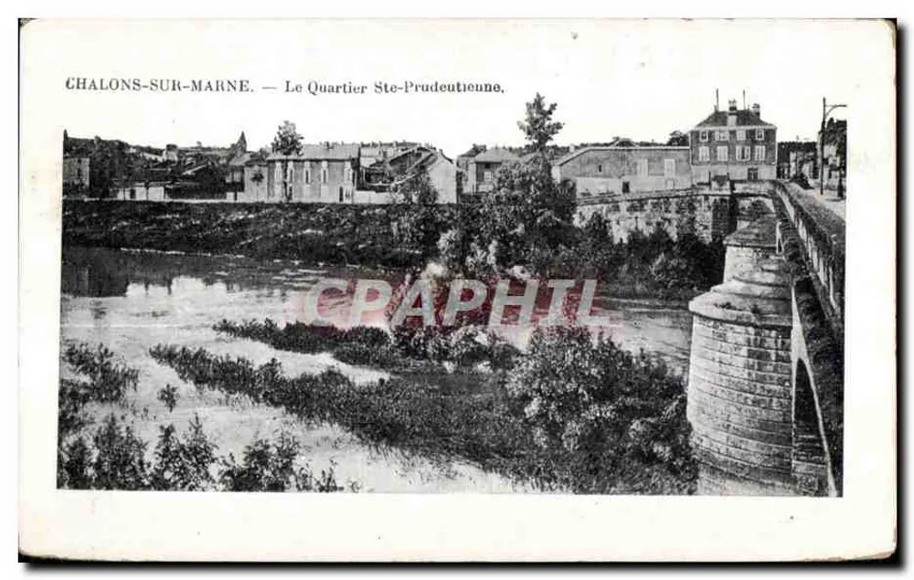 Chalons-sur-Marne — O Bairro Ste-Prudeutienne — Editor não identificado, número da série não visível - Frente