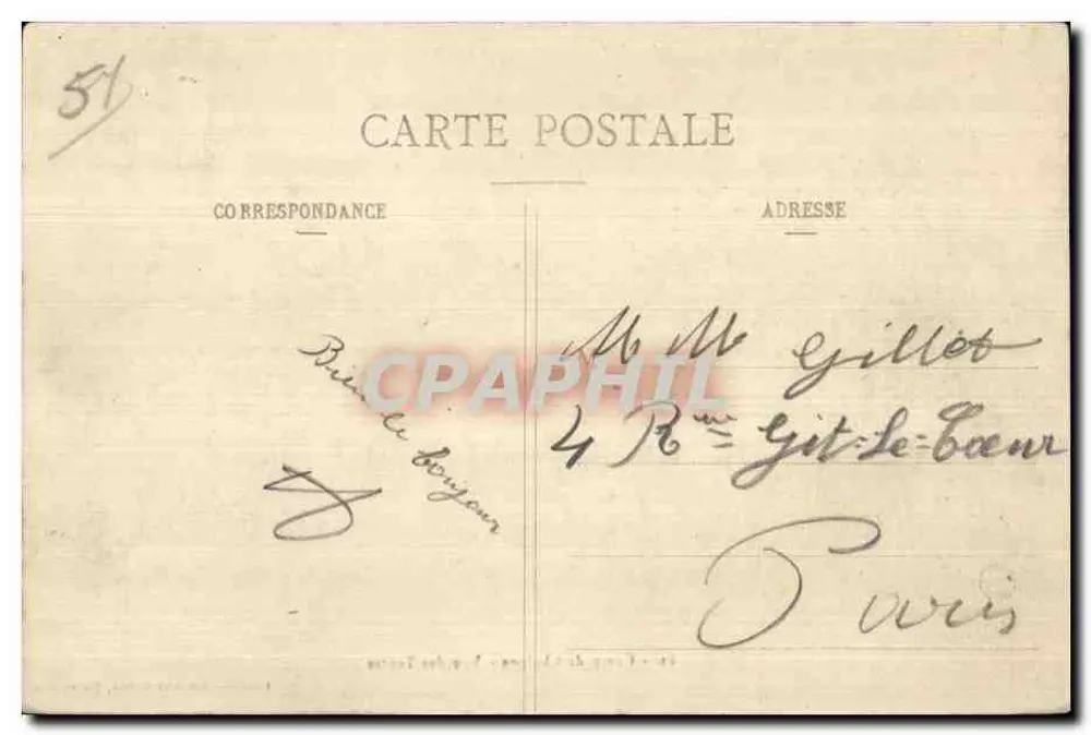 Lager von Châlons - Ansicht der Zelte — Militär-Buchhandlung Guérin, Mourmelon - Rückseite