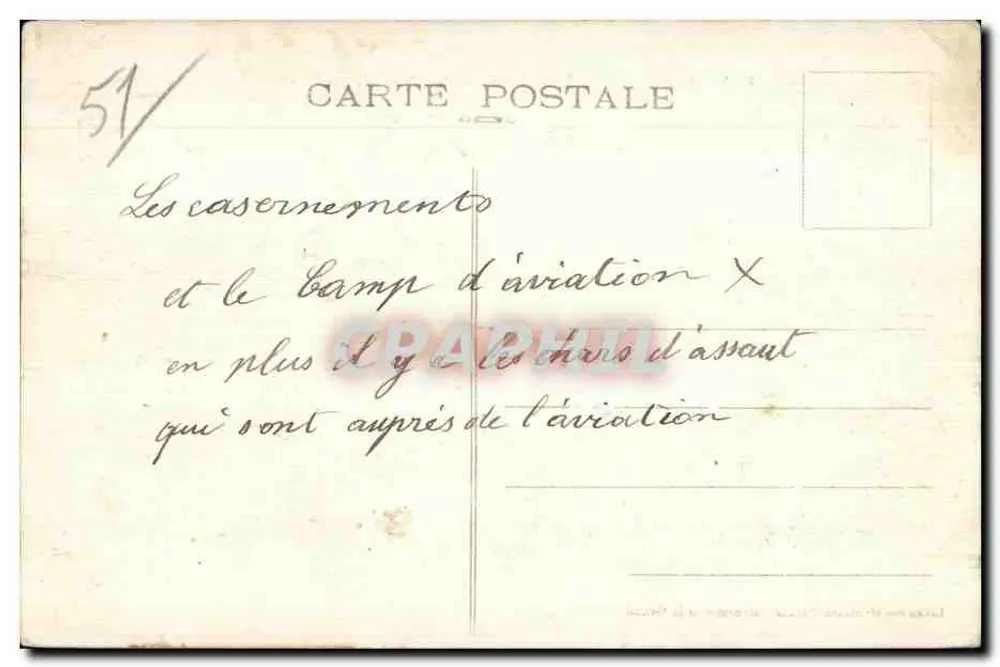 Camp de Chalons — Allgemeiner Blick auf das neue Divisionslager - Rückseite