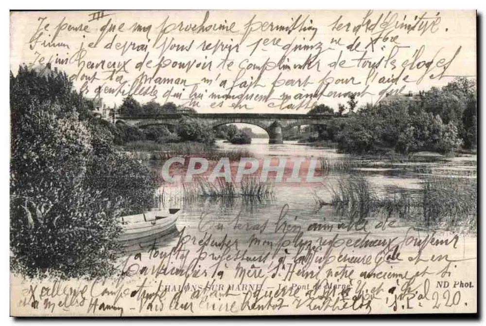 Châlons-sur-Marne — Ponte de Marne — ND Phot. - Frente