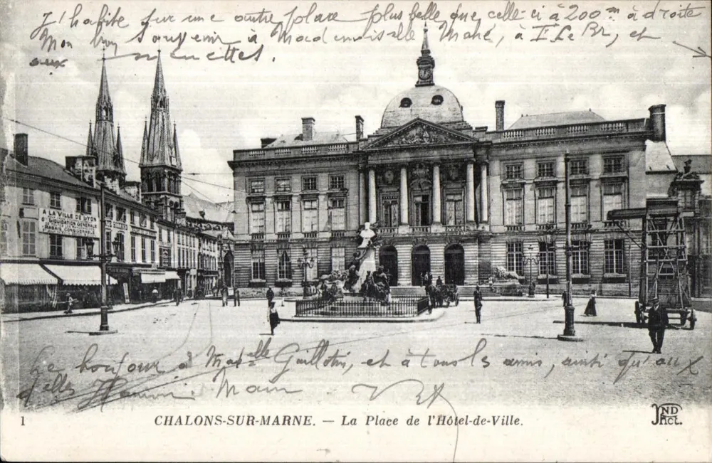 Chalons-sur-Marne — Die Place de l'Hôtel-de-Ville — JND Hel. - Vorderseite