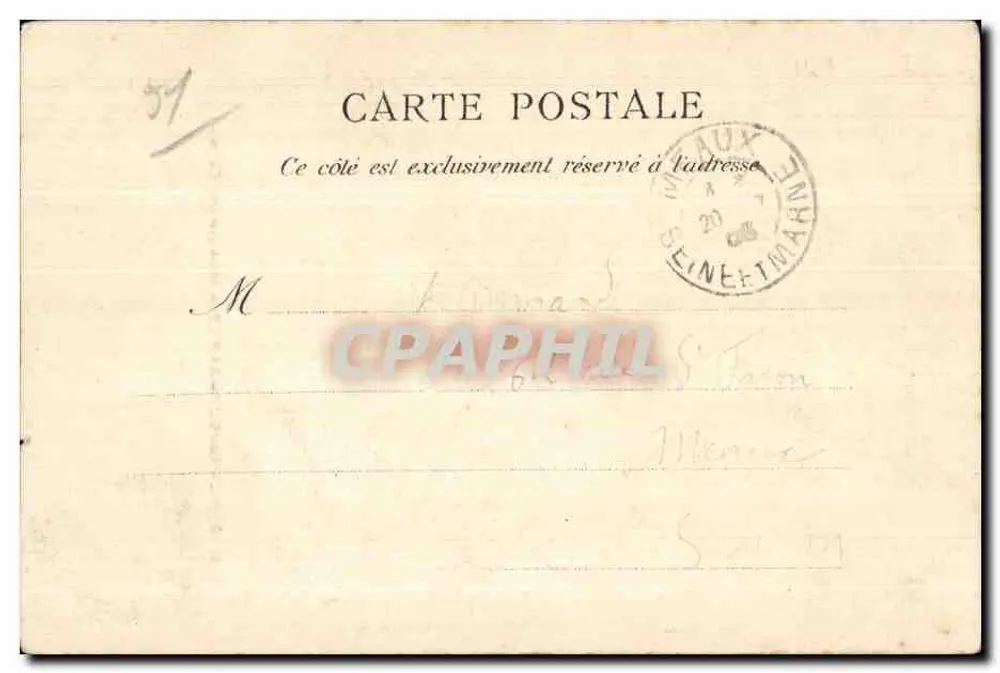Chalons-sur-Marne — Monument Carnot — Rap e Fillette editores, Château-Thierry, n°176 - Verso