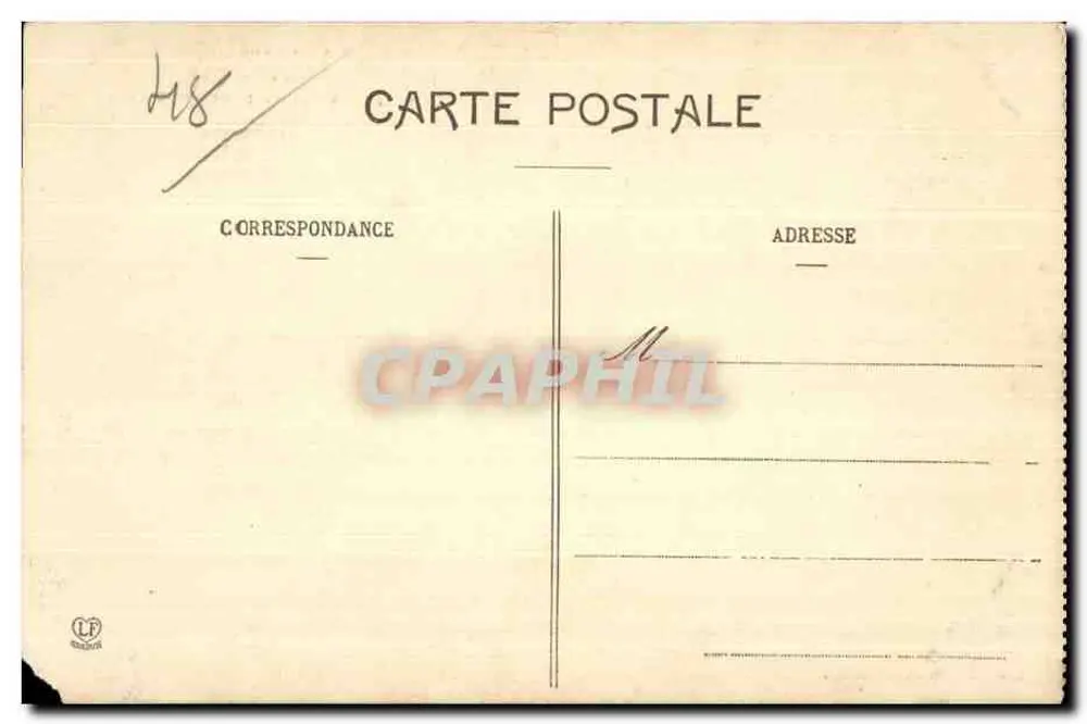 Le Rozier, von der Straße nach Millau gesehen — Tarnschlucht — Phototypie Lassuche, Toulouse - Rückseite