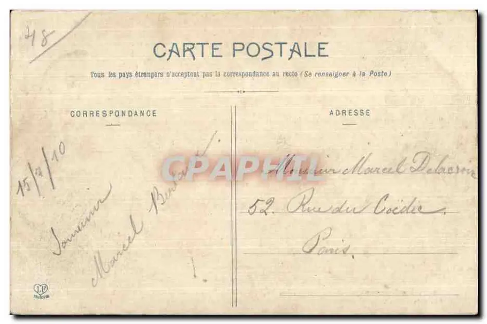 La Lozère — St-Chely-du-Tarn — editor anônimo, n° 62 - Verso