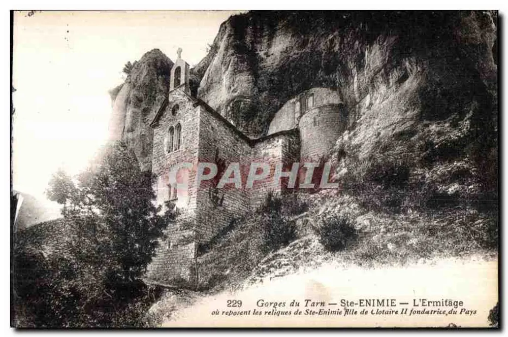 Gorges do Tarn — Ste-Enimie — L'Ermitage - Frente