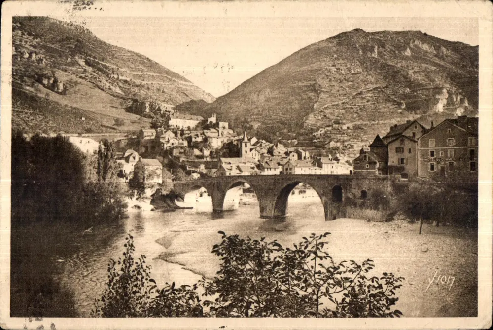 Sainte-Enimie (Lozère) — Ansicht des Brückens über den Tarn — Les Éditions d'Art WYGN, Nr. 4107 - Vorderseite