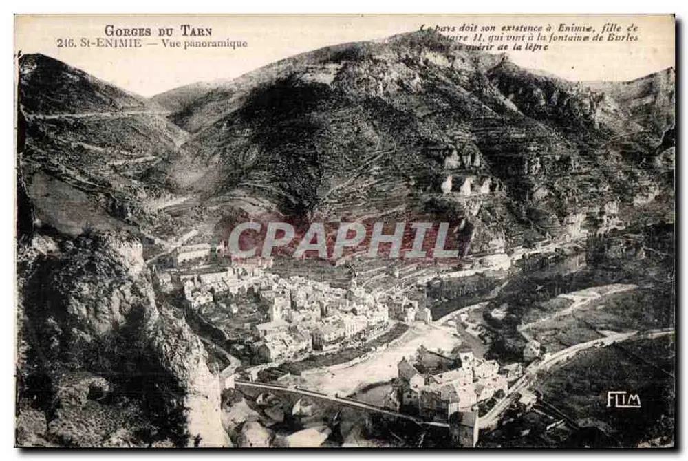 St-Enimie — Panoramablick — Gorges du Tarn - Vorderseite