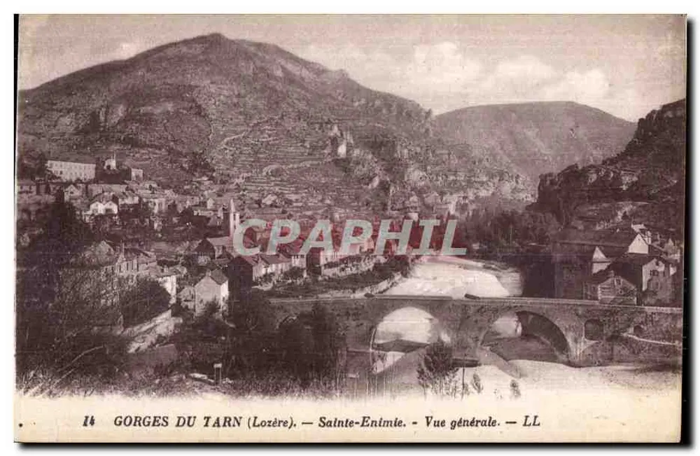 Tarnschlucht (Lozère) — Sainte-Enimie — Allgemeiner Blick — LL - Vorderseite