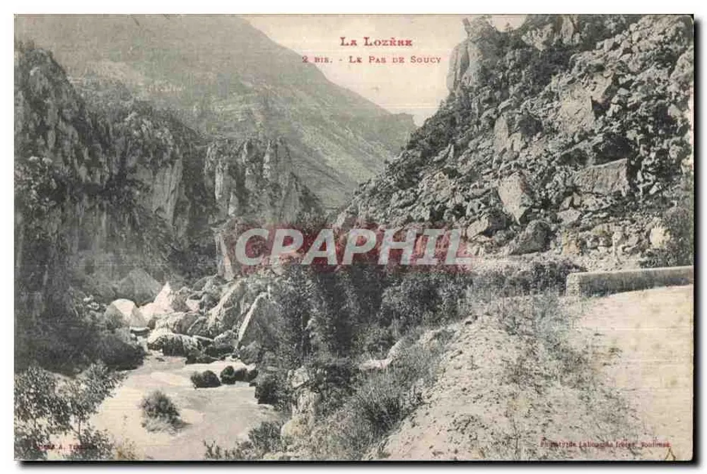 Die Lozère - Le Pas de Soucy — Verlag: Druckerei Latouche frères, Roulimes - Vorderseite