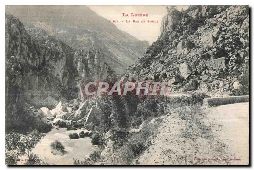 Die Lozère - Der Pas de Soucy — Edition La Bourgogne, Toulouse - Vorderseite