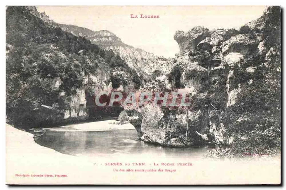 Tarnschlucht — La Roche Percée — Photoitype Labouché Irènes, Toulouse - Vorderseite