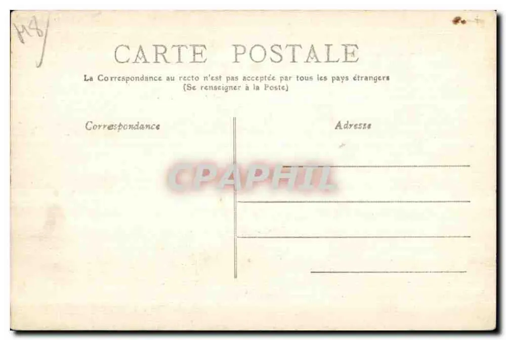 Gorges del Tarn — Castillo de Charbonnières — editor desconocido, n° 143 - Reverso