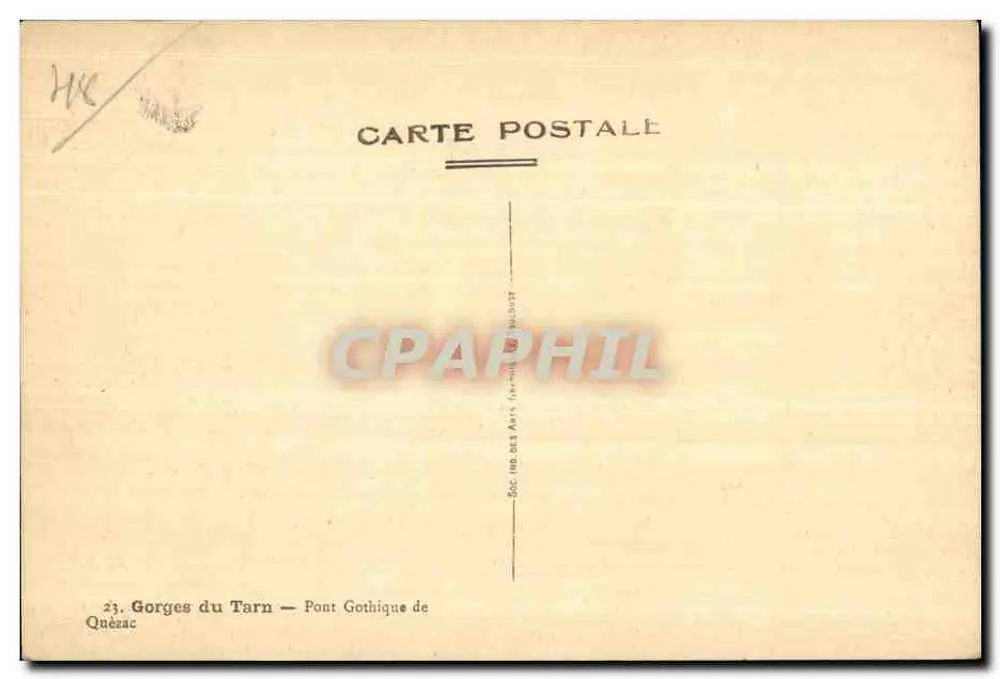 Gorges do Tarn — Ponte Gótica de Quézac — Editor Doc MB dos Arts - Verso