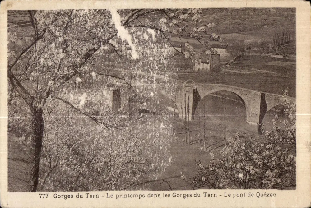 Tarnschlucht — Frühling in den Tarnschluchten — Brücke von Quézac — n°777 - Vorderseite