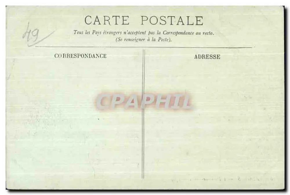 Angers — O Hôtel-de-Ville — LL. n°8 - Verso