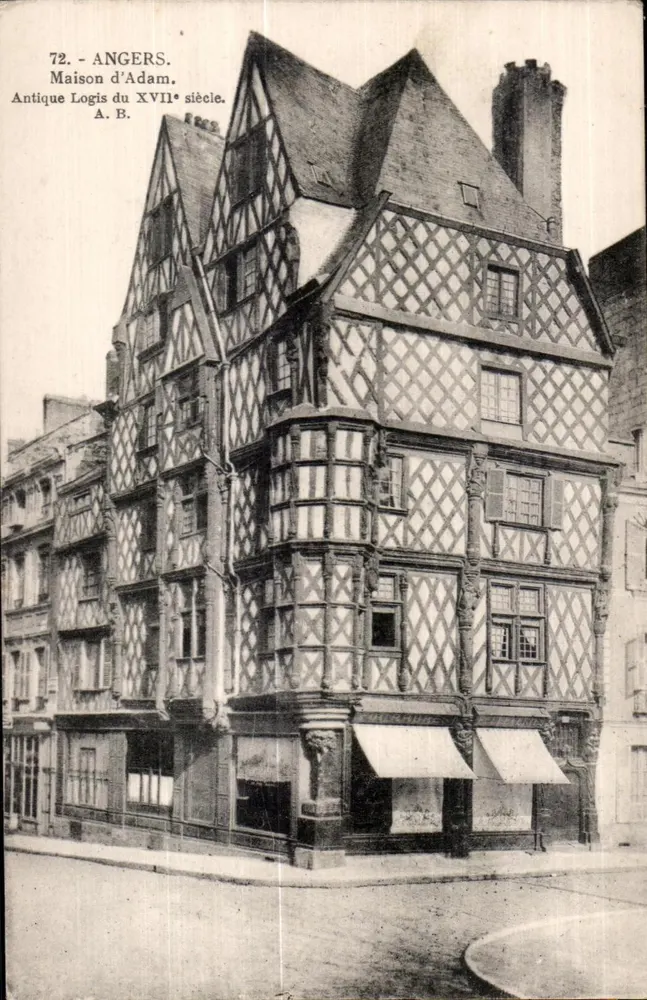 Angers - Haus von Adam, ehemaliges Logis des 17. Jahrhunderts — A. B. - Vorderseite