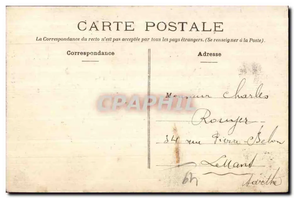 Angers — Jardim das Plantas — Editor desconhecido, n° 128 - Verso