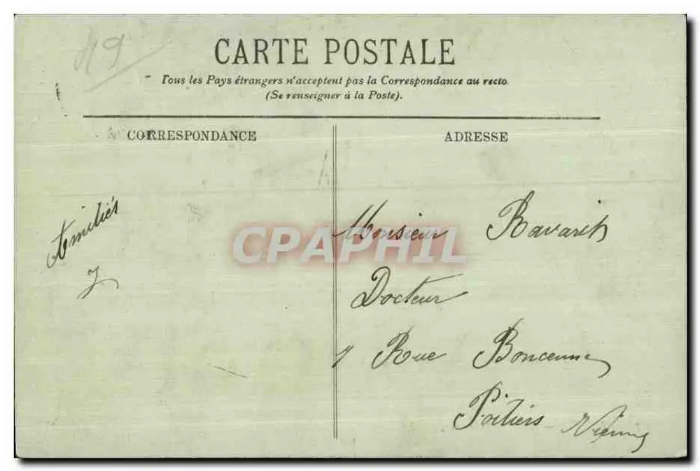 Angers — Escola de Medicina — LL. - Verso