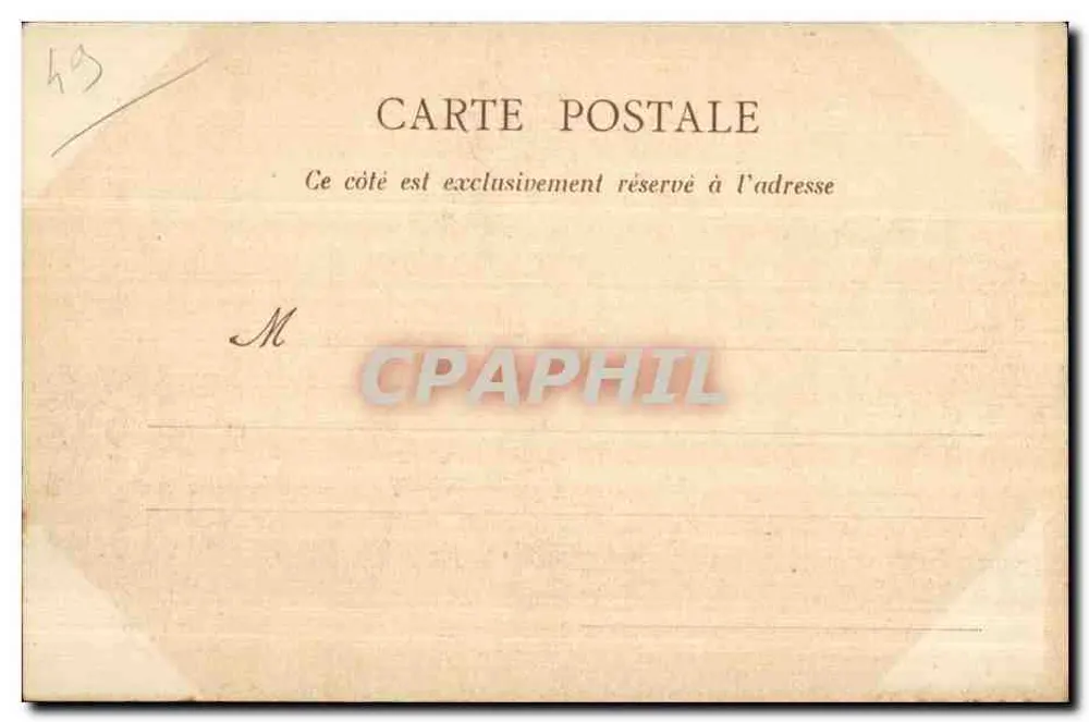 Saint-Martin-la-Forêt — vista do jardim com igreja e edifícios — editor RANTES, n° M-L 60 - Verso