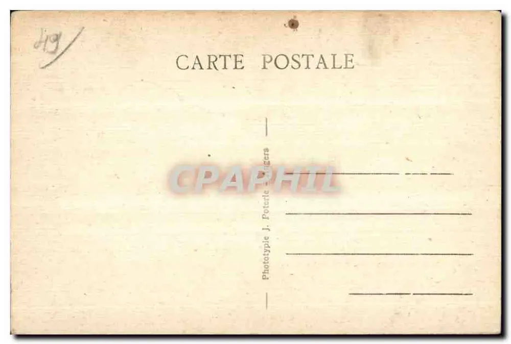 Angers — Place du Ralliement und rue Lenepveu — Phototype J. Poterie - Rückseite