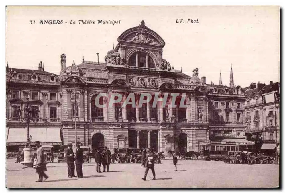 Angers — O Teatro Municipal — LV. Fot. - Frente