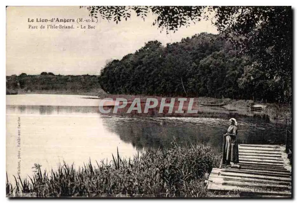 Le Lion-d'Angers (M.-et-L.) - Parc de l'Isle-Briand - Le Bac - Vorderseite