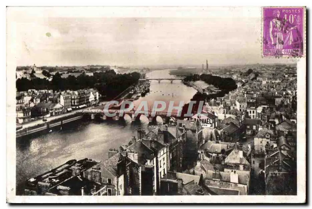 Vista Geral do Maine — Angers — Editor R. Rue - Frente