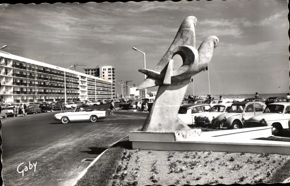 St-Jean-de-Monts — Meeresvögel und der Promenadenboulevard — Artaud & Fils, Nantes - Vorderseite