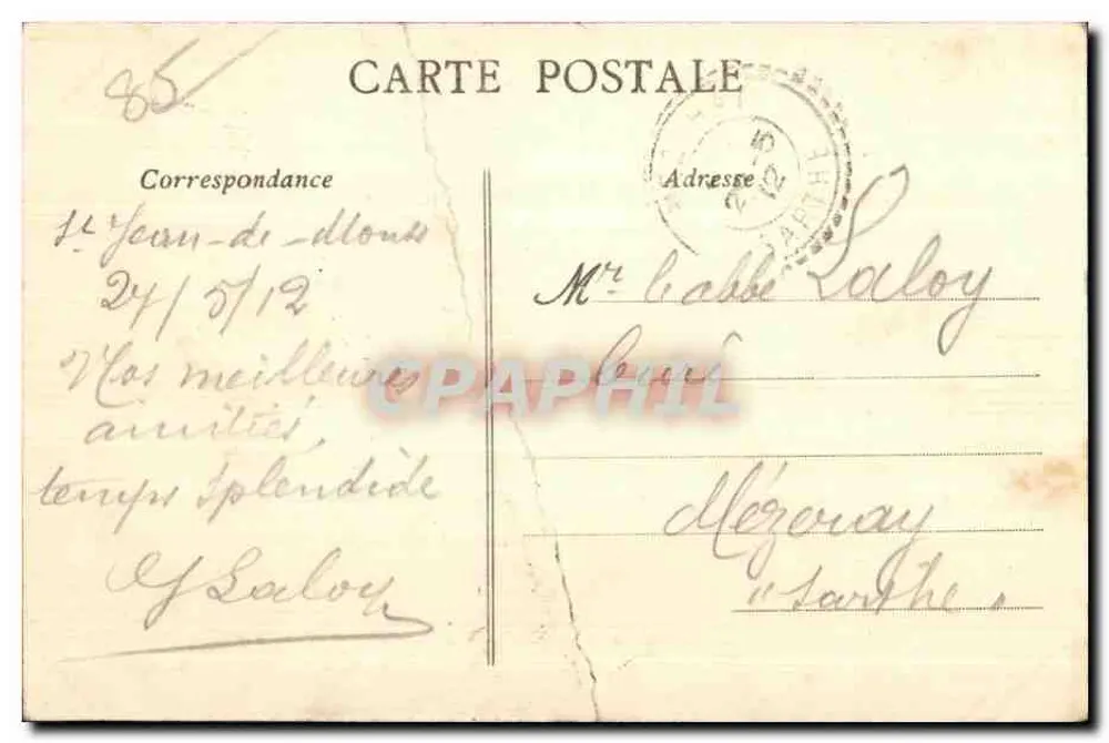 St-Jean-de-Monts (Vendée) — Die Strände bei Ebbe — Artaud-Nogais, Nantes - Rückseite