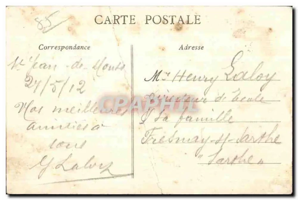 St-Jean-de-Monts (Vendée) — Die Strände bei Ebbe — Arlaud-Nozais, Nantes - Rückseite
