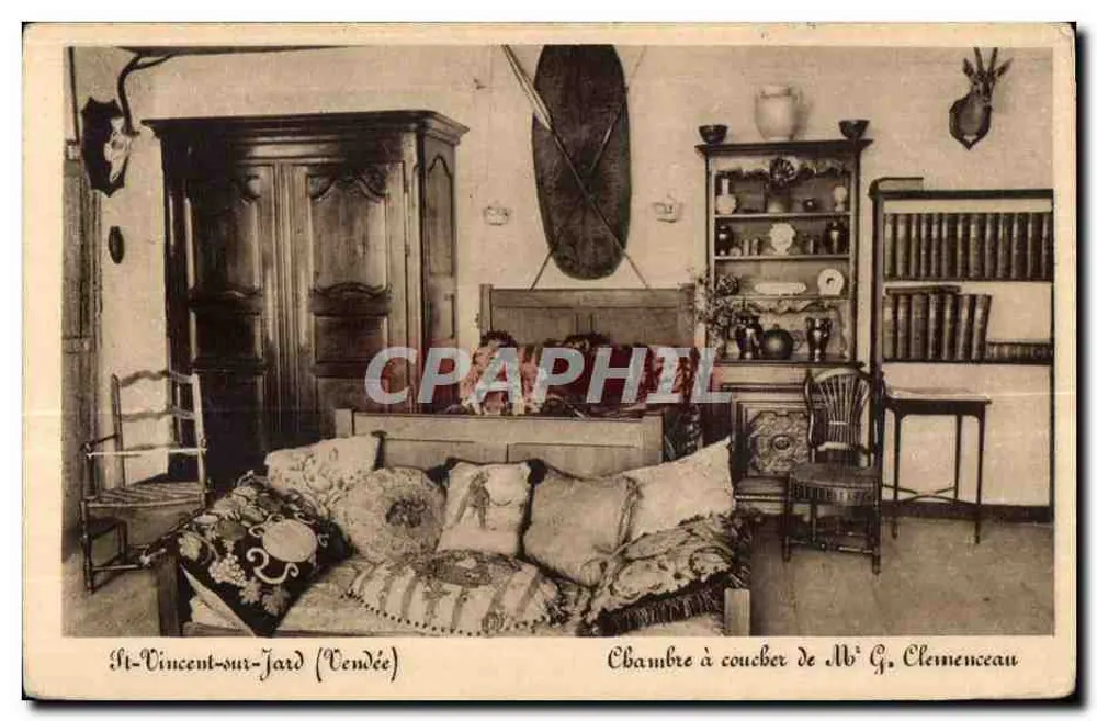 Schlafzimmer von Frau G. Clemenceau — St-Vincent-sur-Jard (Vendée) - Vorderseite