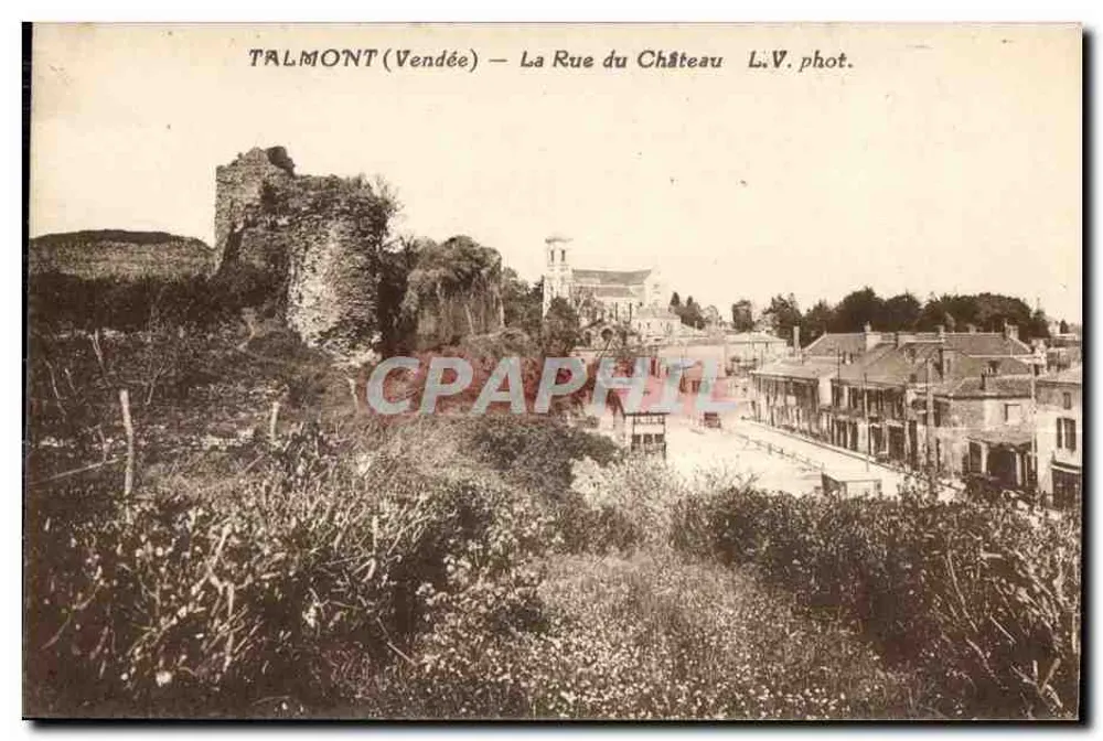 Talmont (Vendée) — A Rue do Castelo — L.V. fot. - Frente