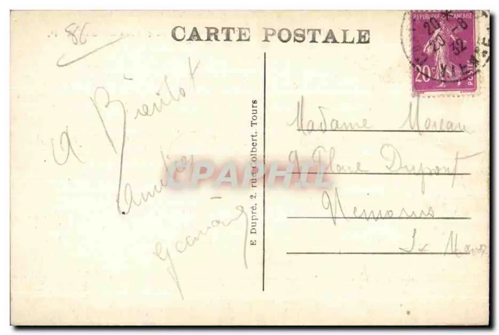 Châtellerault (Vienne) — Allgemeiner Blick (Süd) — A.P. Nr. 17 - Rückseite