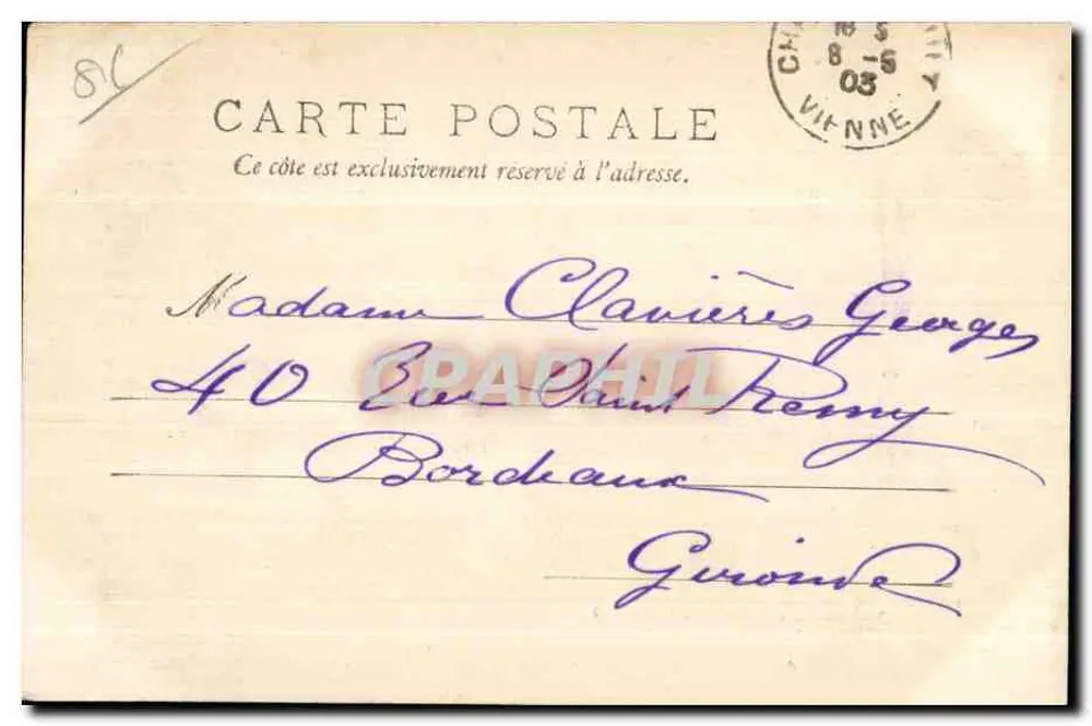 Châtellerault — O novo Ponte em concreto armado — Vienne 76 - Verso