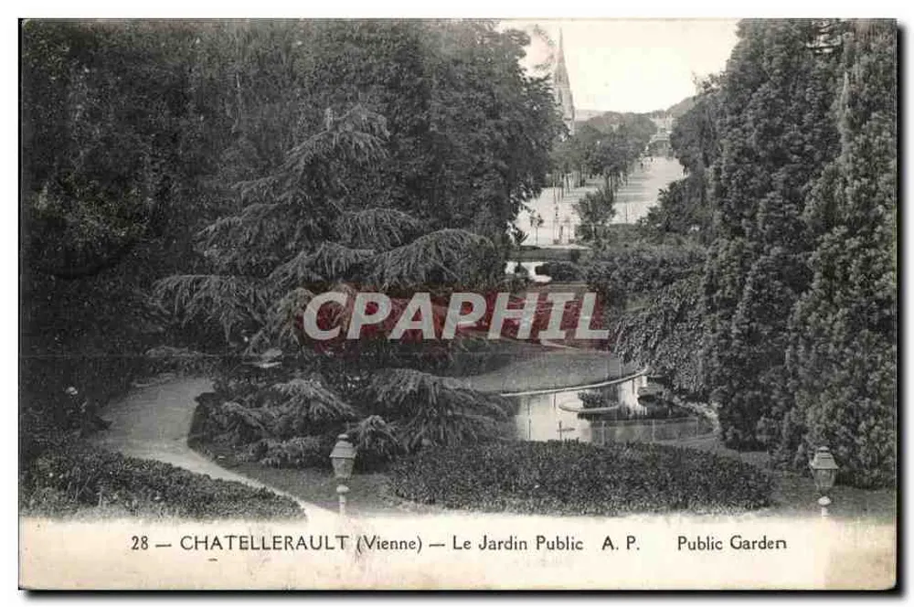 Chatellerault (Vienne) — Öffentlicher Garten — A.P. - Vorderseite