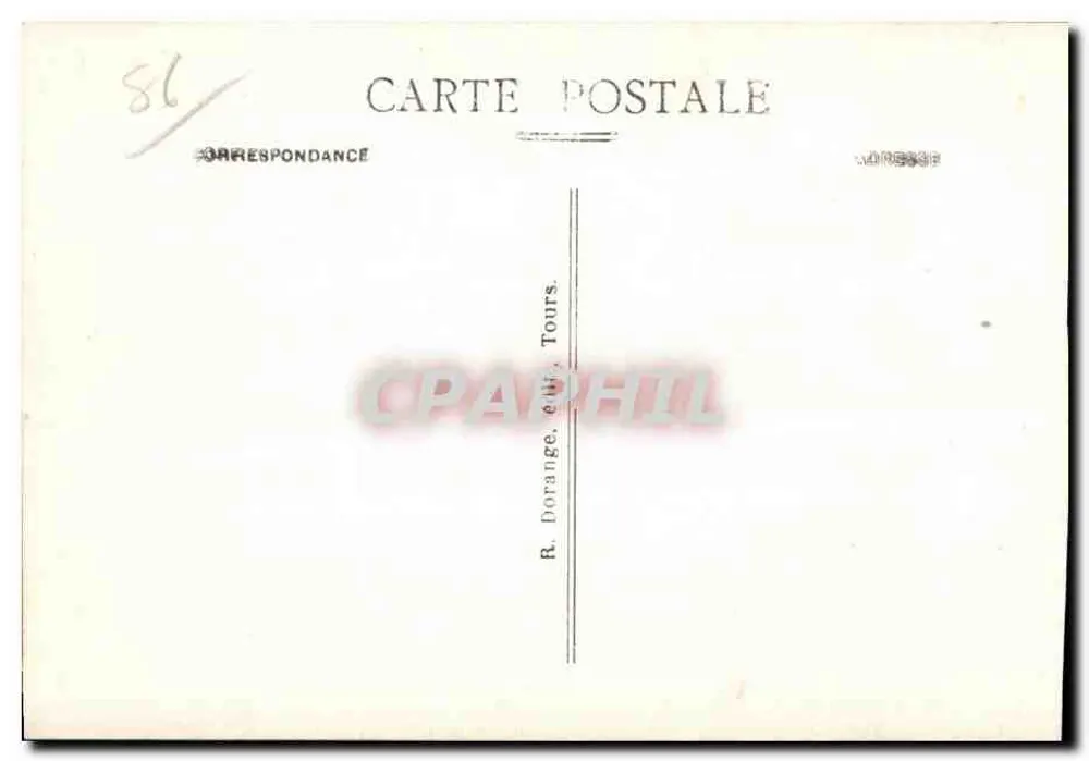 La Roche-Posay (Vienne) — Das Schloss (Casino) — R. D. - Rückseite