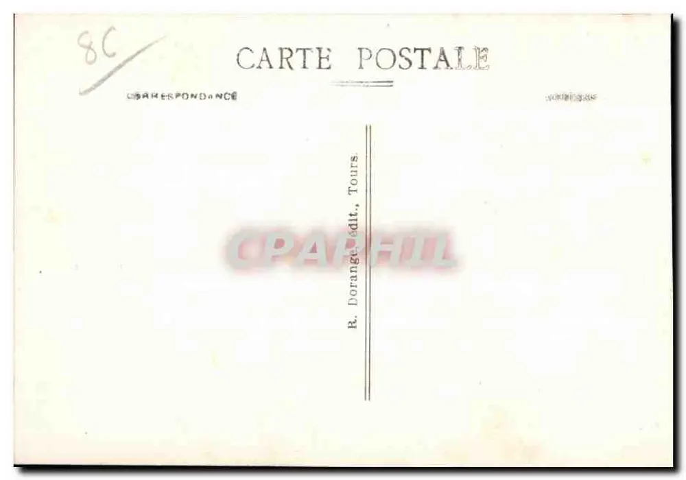 La Roche-Posay (Vienne) — Die Hängebrücke über die Creuse — R. Dorange, Verlag - Rückseite