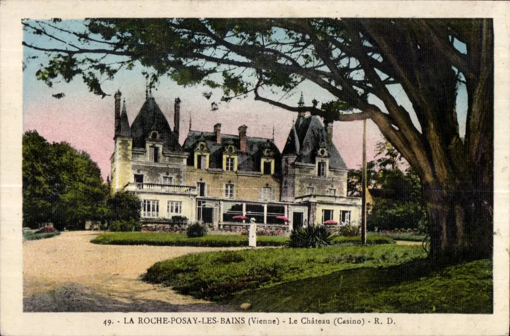 La Roche-Posay-les-Bains (Vienne) — Das Schloss (Casino) — R. D. - Vorderseite