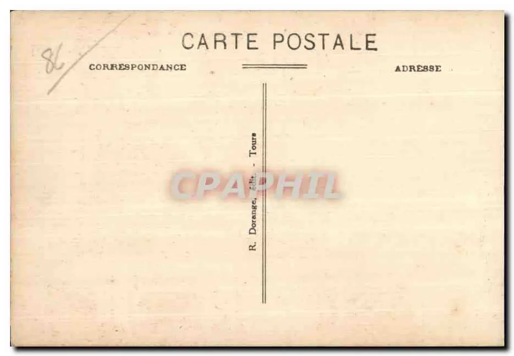 La Roche-Posay (Vienne) — Die Creuse und die Eisenbahnbrücke — n°9 - Rückseite